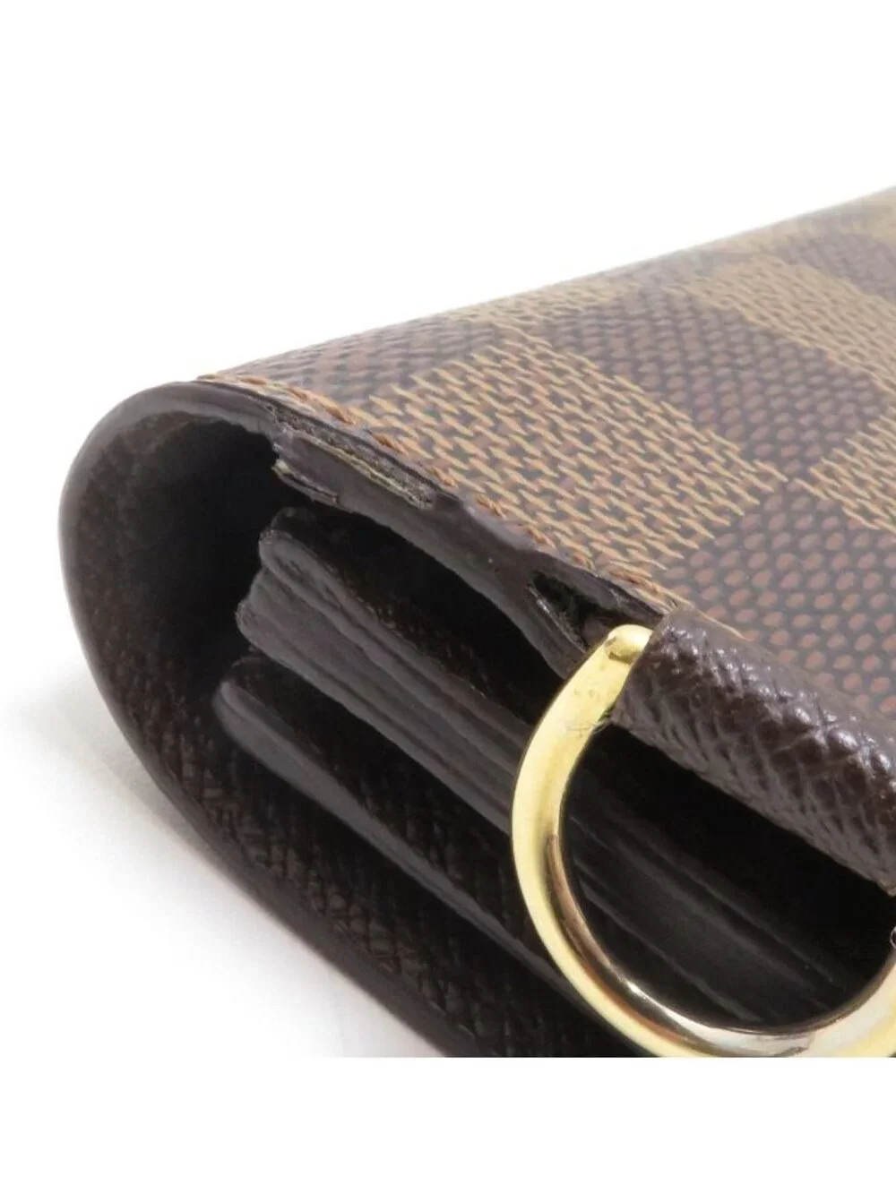 Louis Vuitton Portefeuille Accordeon Damier Wallet Canvas Brown